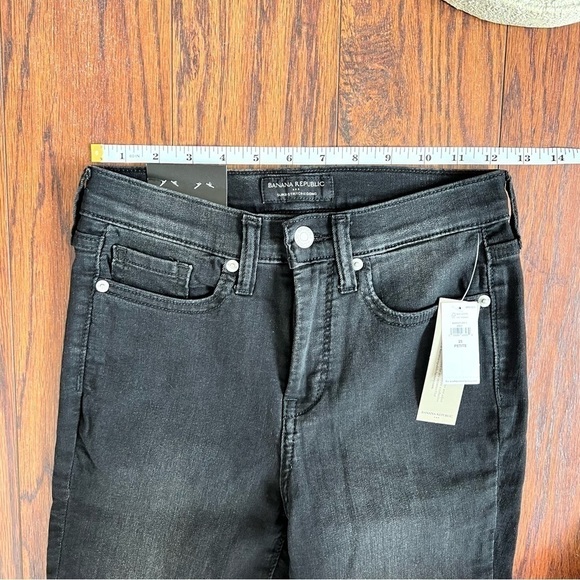Banana Republic High Rise Black Wash Super Stretch Legging Size 25 Petite - Picture 8 of 13